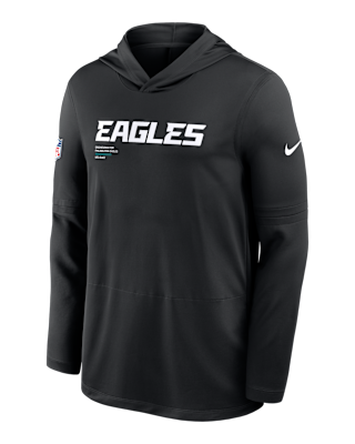 【NIKE】Men's Nike Dri-FIT NFL Long-Sleeve Hooded Top Philadelphia Eagles Pure Fury Sideline Men's Nike Dri-FIT